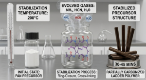 PAN-Based Carbon Fiber Stabilization Using EGA-MS Analysis