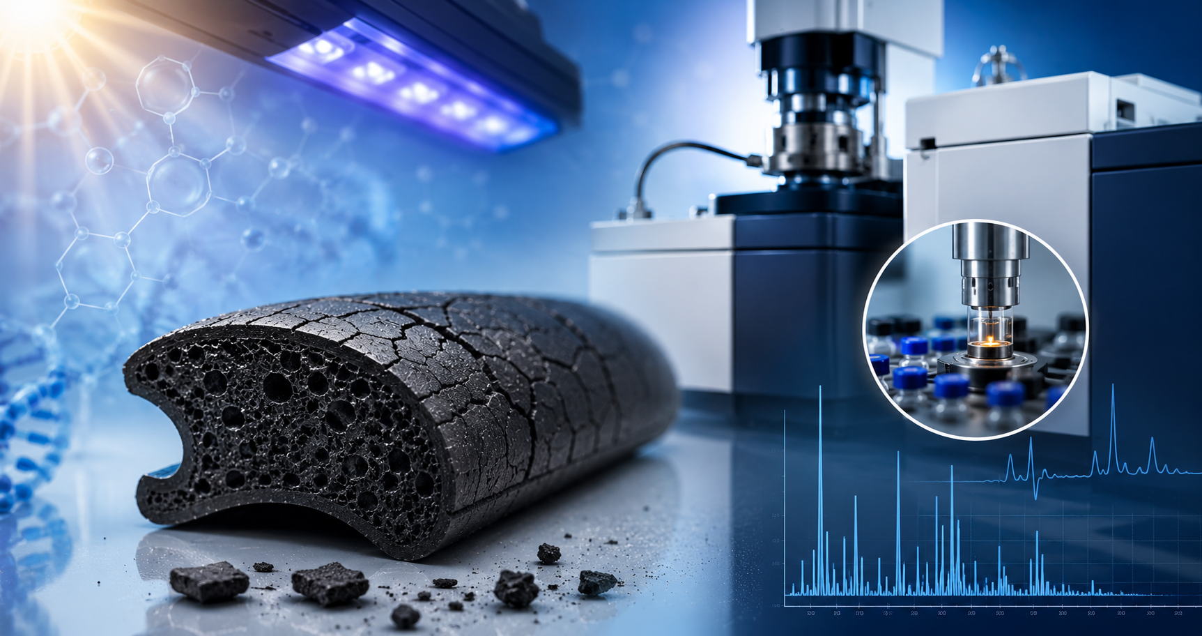 Photo, Thermal, and Oxidative Degradation of EPDM Rubber Using Online UV/Py-GC/MS