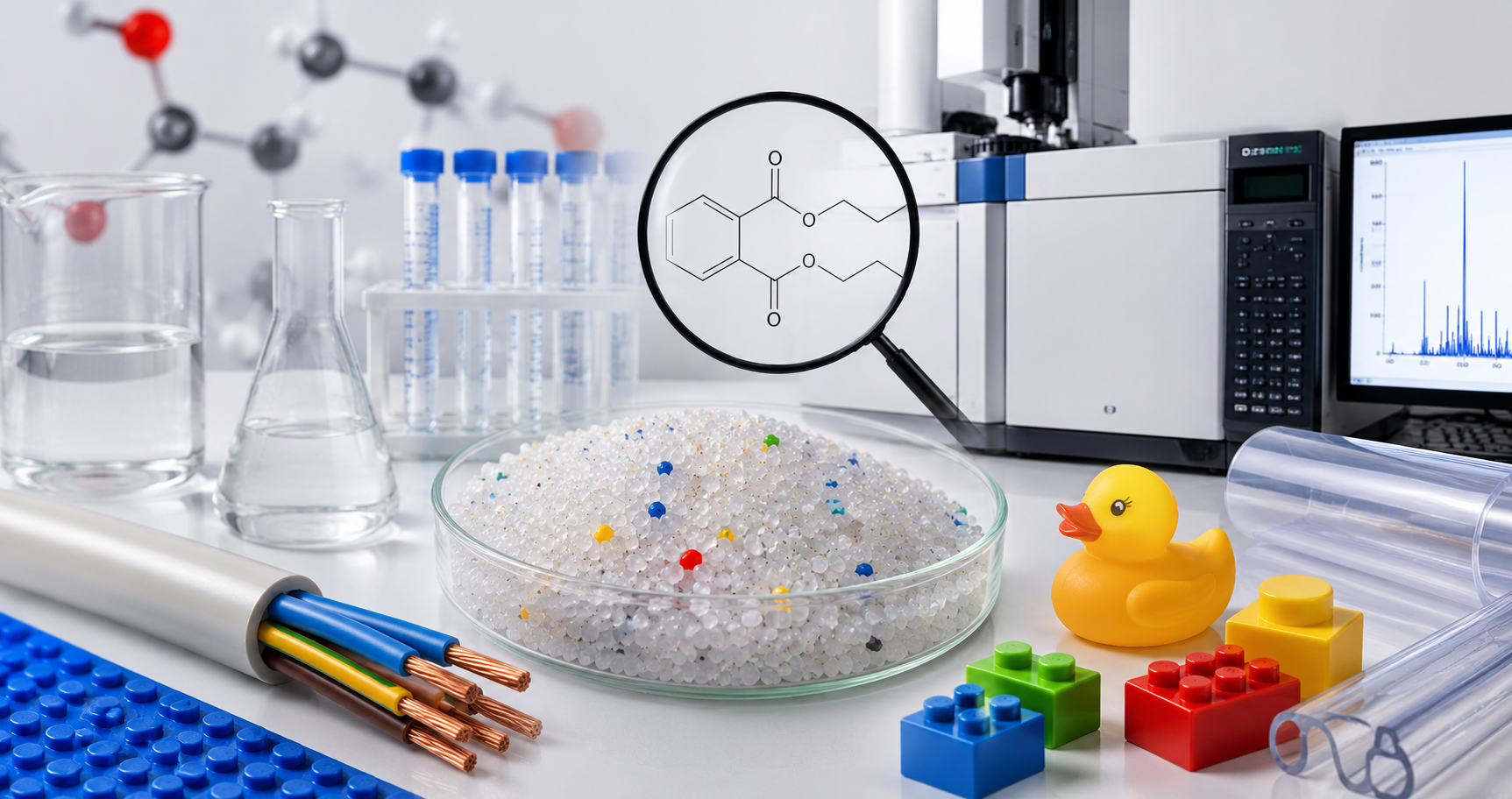 Determination of Phthalates in PVC by Thermal Desorption GC/MS Using Evolved Gas Analysis (EGA)