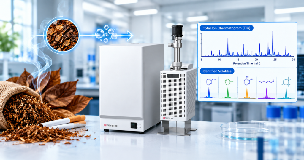 Pyrolysis-GCMS of Tobacco in Air and Helium
