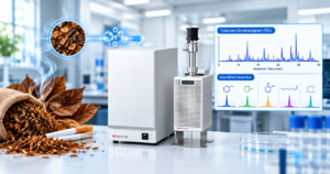 Pyrolysis-GCMS of Tobacco in Air and Helium